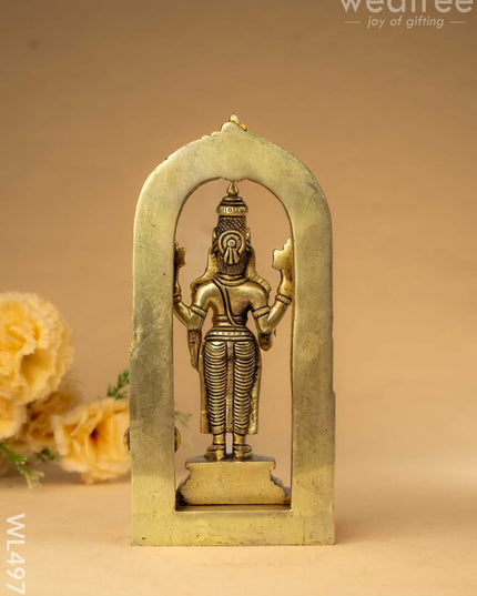 Brass Tirupathi Balaji Idol - 9 inch - WL4971 Brass Figurines