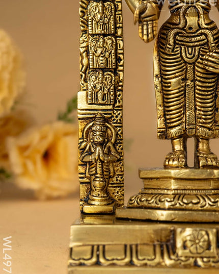 Brass Tirupathi Balaji Idol - 9 inch - WL4971 Brass Figurines