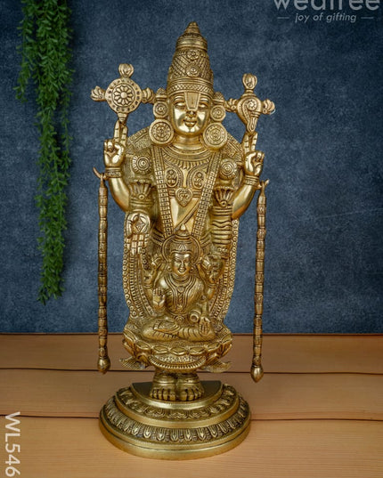 Brass Tirupathi Idol - 19 inch - WL5469 - Brass Figurines