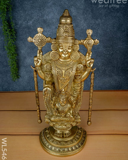 Brass Tirupathi Idol - 19 inch - WL5469 - Brass Figurines