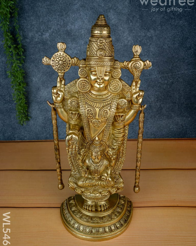 Brass Tirupathi Idol - 19 inch - WL5469 - Brass Figurines