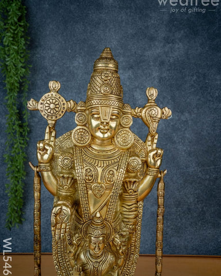 Brass Tirupathi Idol - 19 inch - WL5469 - Brass Figurines