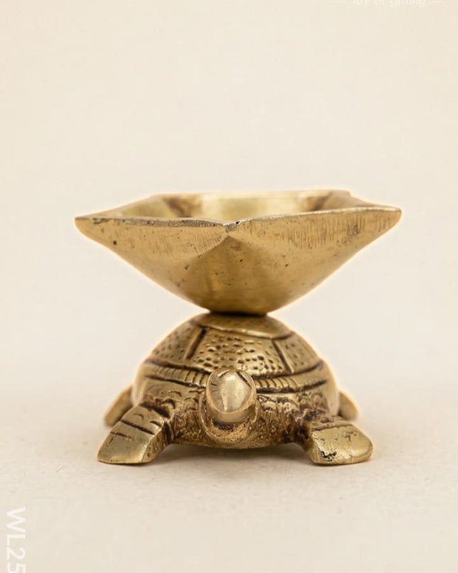 Brass Tortoise Diya - WL2541 - Brass Diya