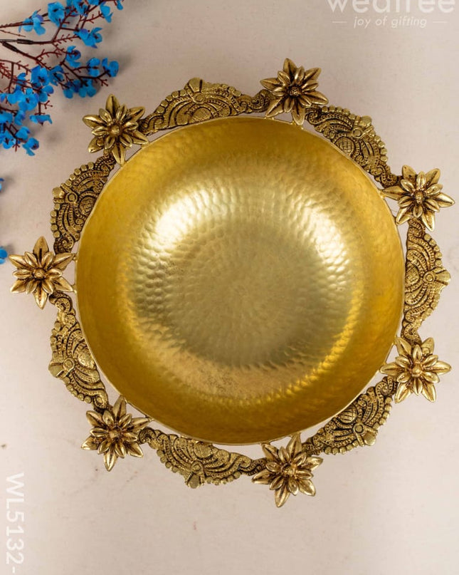 Brass Urli - 11 inch - WL5132-2 Brass Urli