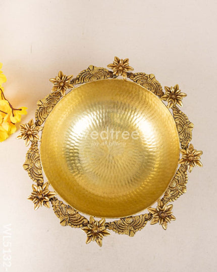 Brass Urli - 12 inch - WL5132 Brass Urli