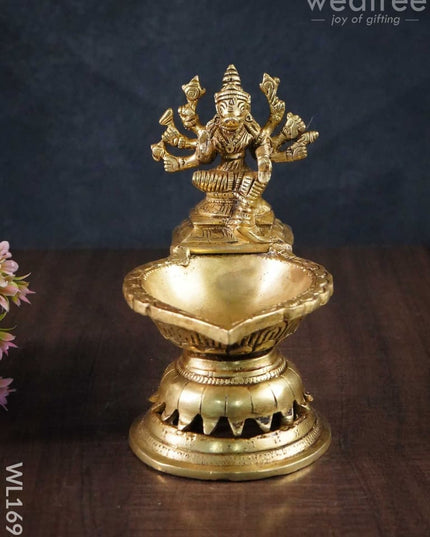 Brass Varahi Devi Diya - Wl1696