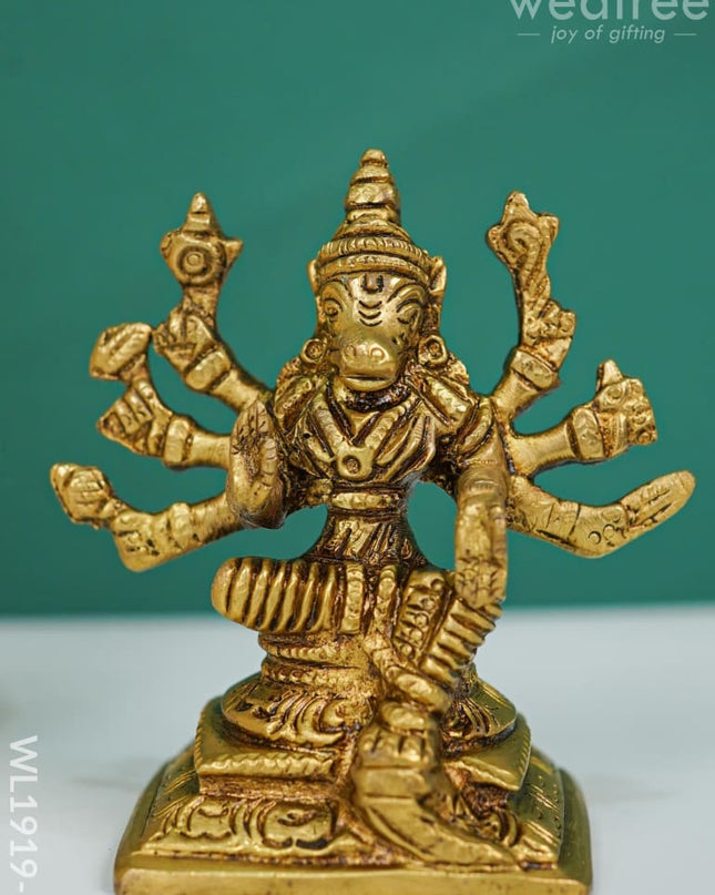Brass Varahi Devi Idol - Wl1919 3.5 Inch Figurines