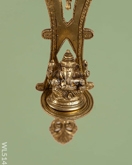Brass Wall Hanging Ganesha - 13 inch - WL5140 Brass Decor