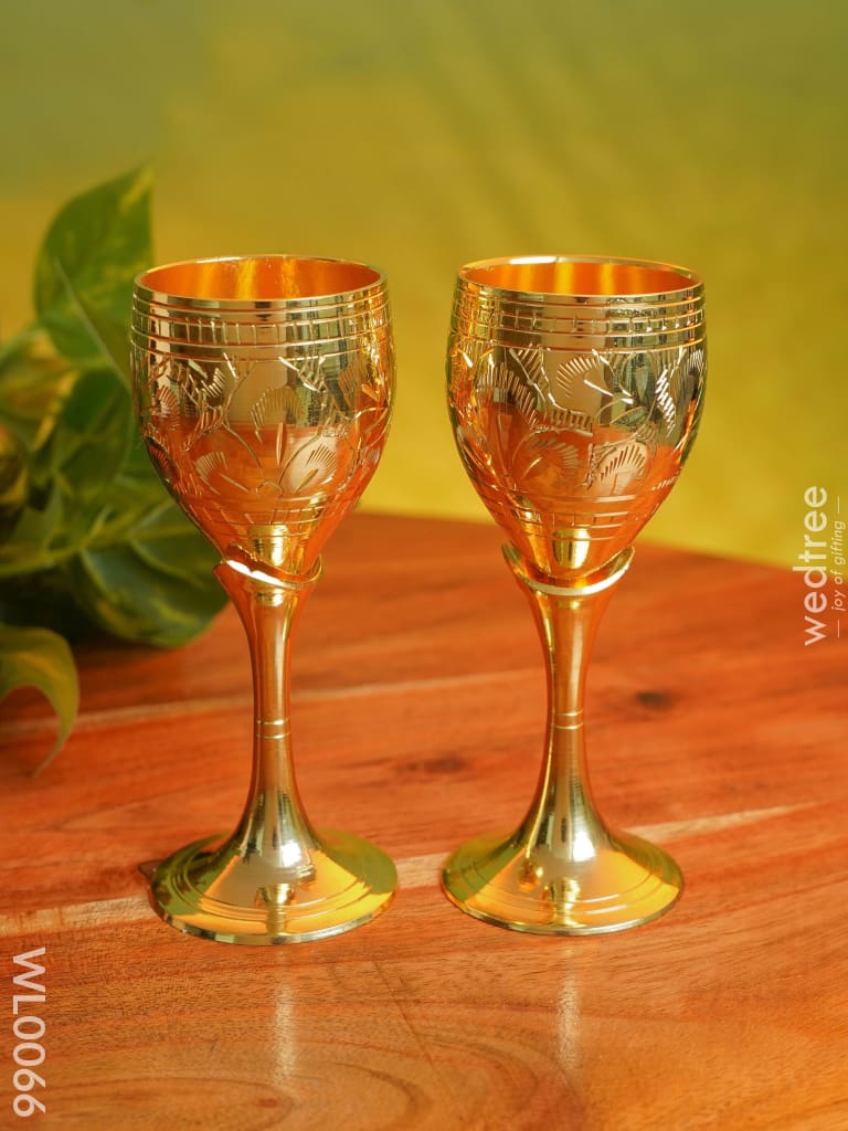 Brass Wine Glass Set - Wl0066 Utility