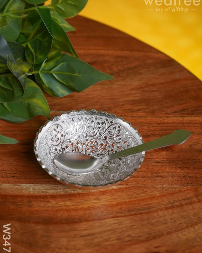 Silver Plated Round Bowl - W3473 Bowls