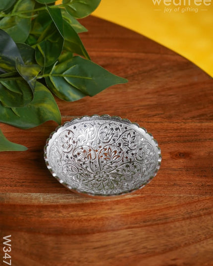 Silver Plated Round Bowl - W3473 Bowls