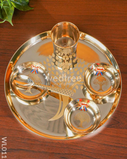 Bronze (Kansa) Thali Set - Wl0111 Utility