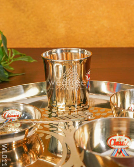 Bronze (Kansa) Thali Set - Wl0111 Utility