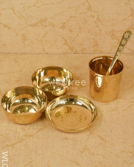 Bronze (Kansa) Thali Set - Wl0111 Utility