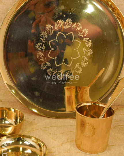Bronze (Kansa) Thali Set - Wl0111 Utility