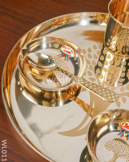 Bronze (Kansa) Thali Set - Wl0111 Utility