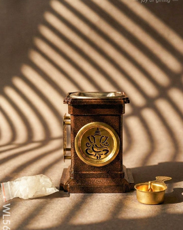 Brown - Ganesha Lamp - 5 inch - WL5676 - EPNS Gifts