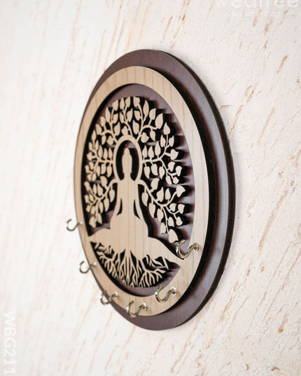 Buddha With Tree Key Hanger - 9 inch - WBG2114 - Frame Key Hangers