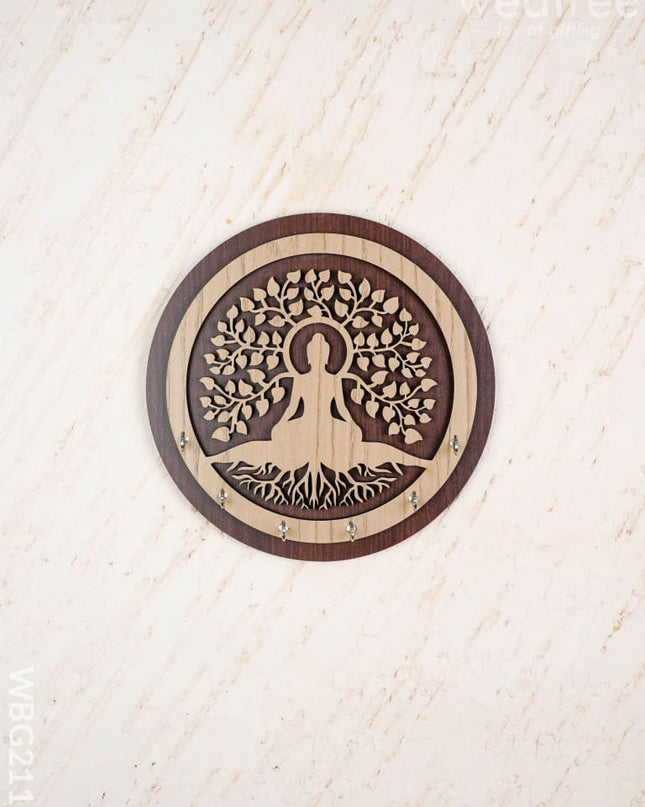 Buddha With Tree Key Hanger - 9 inch - WBG2114 - Frame Key Hangers