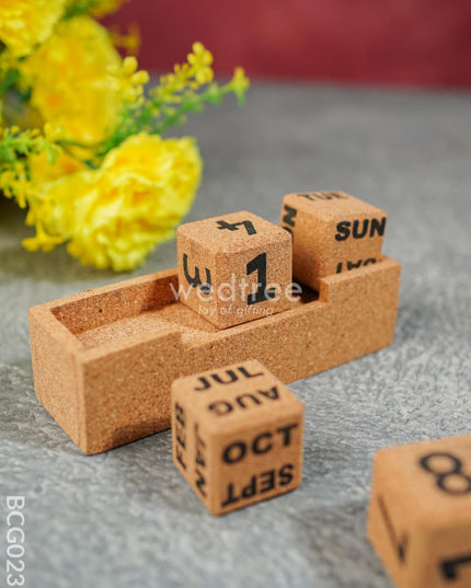 Calendar With Blocks - Small Bcg0237 Desk Organisers