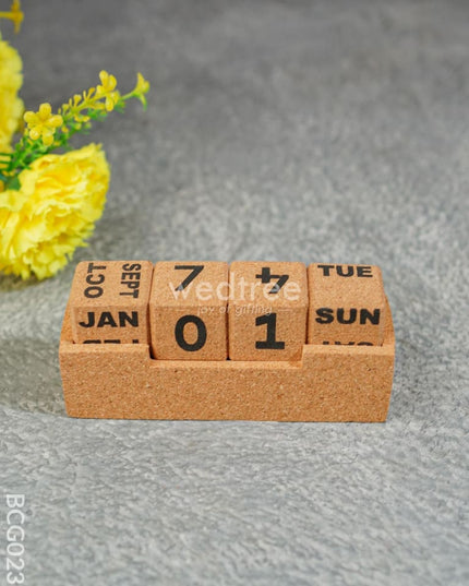 Calendar With Blocks - Small Bcg0237 Desk Organisers