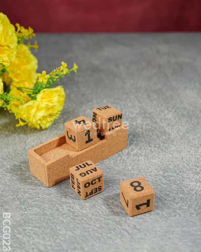 Calendar With Blocks - Small Bcg0237 Desk Organisers