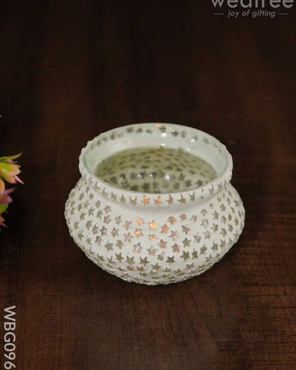 Candle Holder With Mosaic Art - Wbg0969 Candles