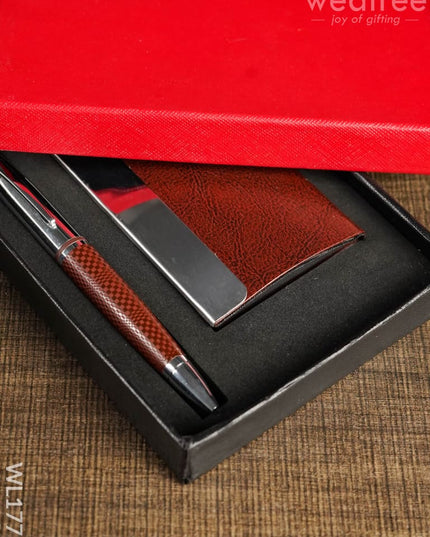 Card Holder With Pen - Wl1775 Corporate Gifts