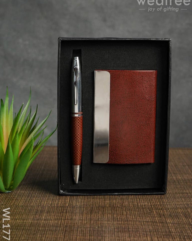 Card Holder With Pen - Wl1775 Corporate Gifts