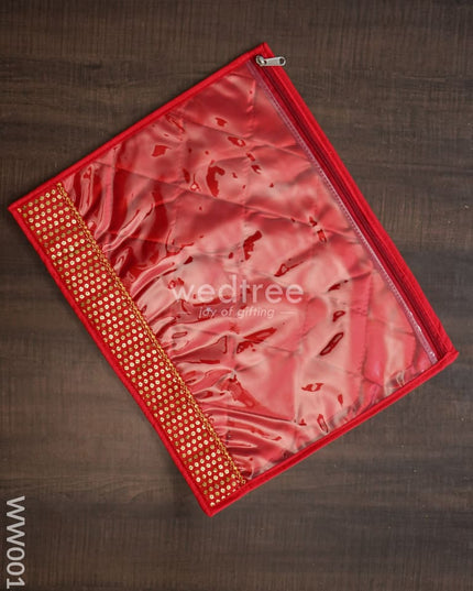 Chamki Embroidery Work Saree Cover Combo - Set Of 4 Ww0013 Bags