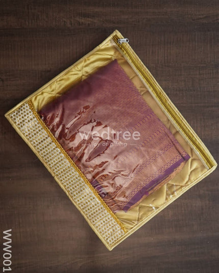 Chamki Embroidery Work Saree Cover Combo - Set Of 4 Ww0013 Bags