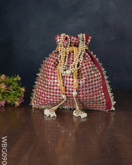Chamki Work Potli Bag - Wbg0904 Bags