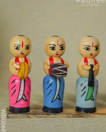 Channapatna Toys - Pandit Band (Set Of 5) Wbg0607 Kids Return Gifts