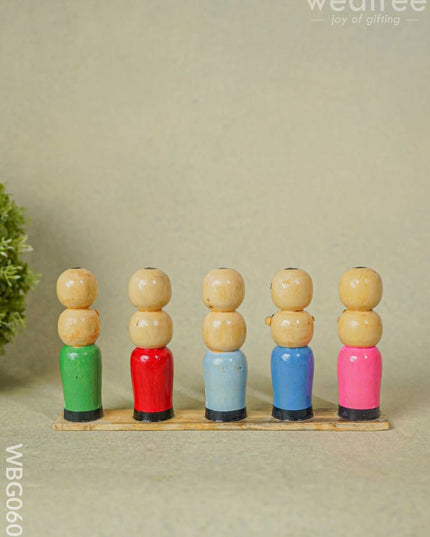Channapatna Toys - Pandit Band (Set Of 5) Wbg0607 Kids Return Gifts