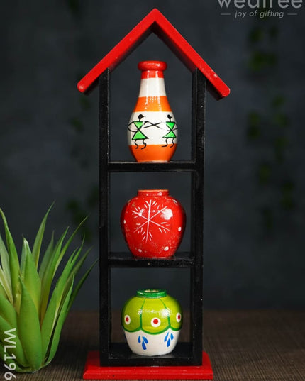Channapatna Toys - Pot House (Small) Wl1962 Kids Utility