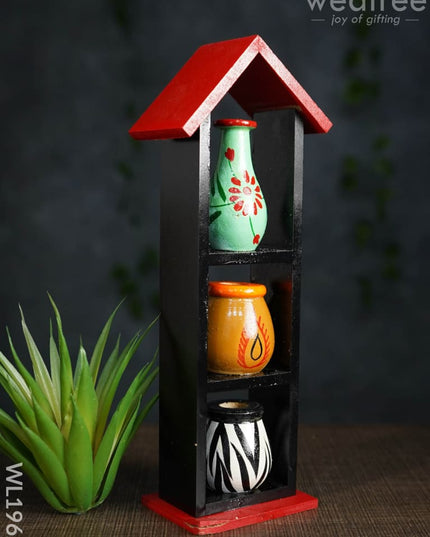 Channapatna Toys - Pot House (Small) Wl1962 Kids Utility