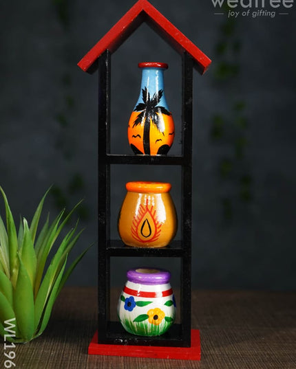 Channapatna Toys - Pot House (Small) Wl1962 Kids Utility