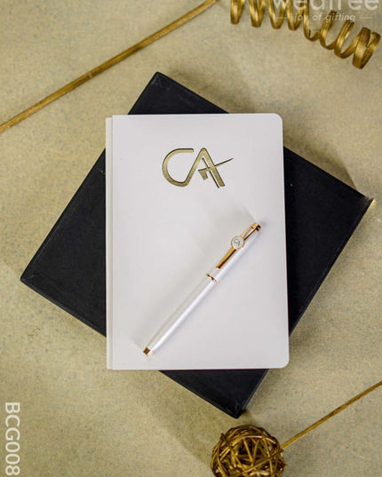 Chartered Accountant Diary With Metal Rollerball Pen - Bcg0087 Office Utility