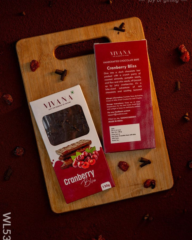 Chocolate Bar - Cranberry Bliss - WL5345 - Chocolates & Cookies