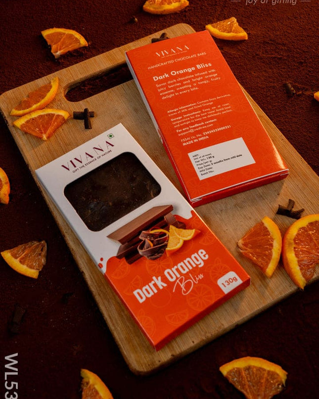 Chocolate Bar - Dark Orange Bliss - WL5342 - Chocolates & Cookies