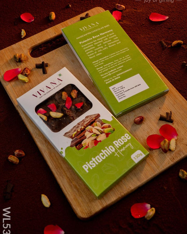 Chocolate Bar - Pistachio with Rose Petal - WL5393 - Chocolates & Cookies