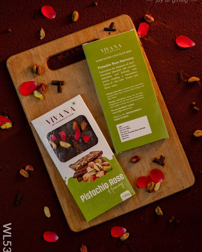 Chocolate Bar - Pistachio with Rose Petal - WL5393 - Chocolates & Cookies