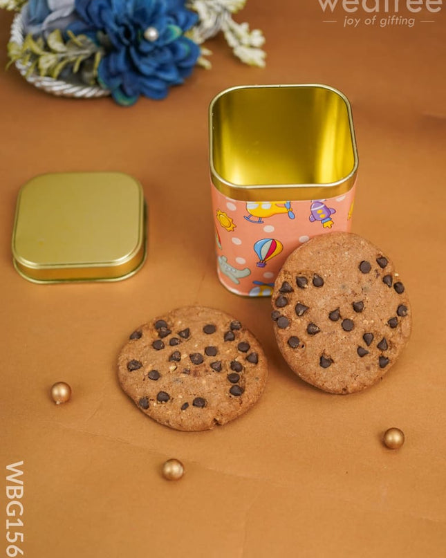 Chocolate Cookies With Tin Box - Wbg1561 Add-Ons