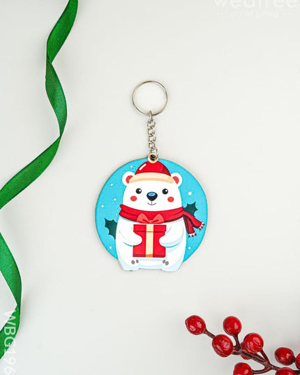 Christmas - Polar Bear Keychain - WBG1966 - Kids Return Gifts