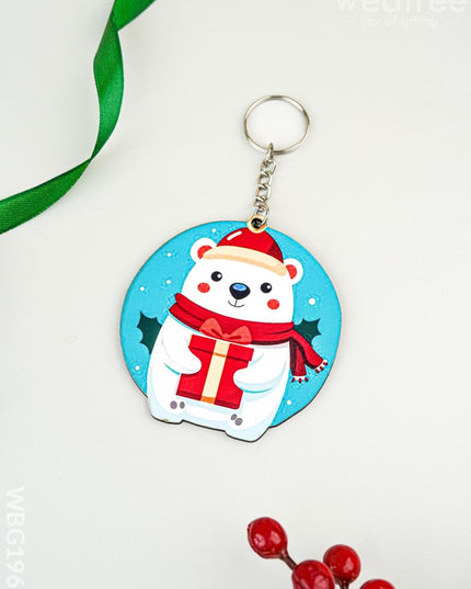 Christmas - Polar Bear Keychain - WBG1966 - Kids Return Gifts