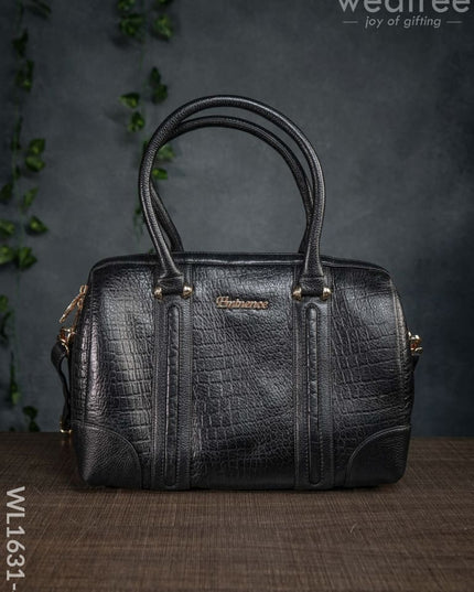 Classic Womens Leather Bag - Wl1631 Black Handbags