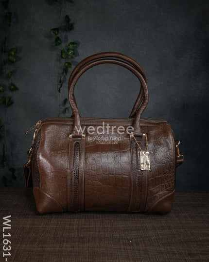 Classic Womens Leather Bag - Wl1631 Brown Handbags