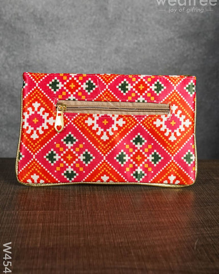 Clutch Purse With Mixed Digital Print - W4544 Clutches & Purses