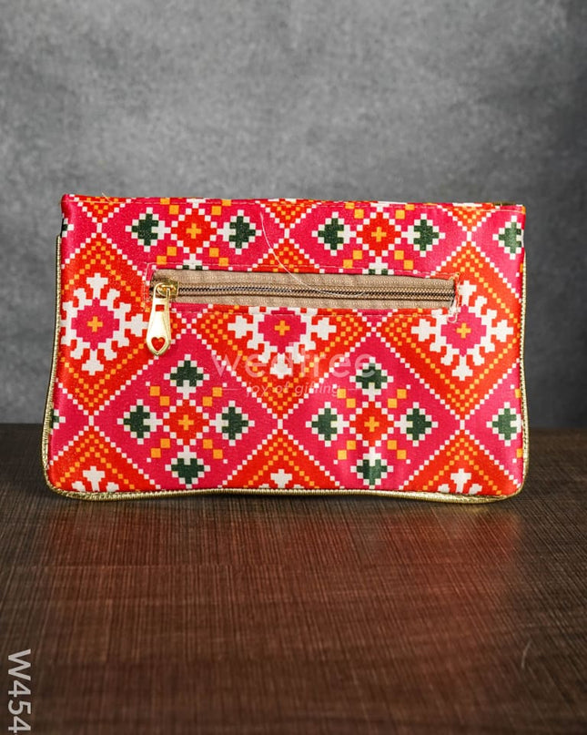 Clutch Purse With Mixed Digital Print - W4544 Clutches & Purses