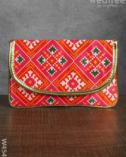 Clutch Purse With Mixed Digital Print - W4544 Clutches & Purses